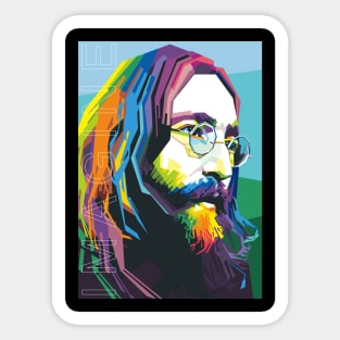 Lennon Glasses Sticker